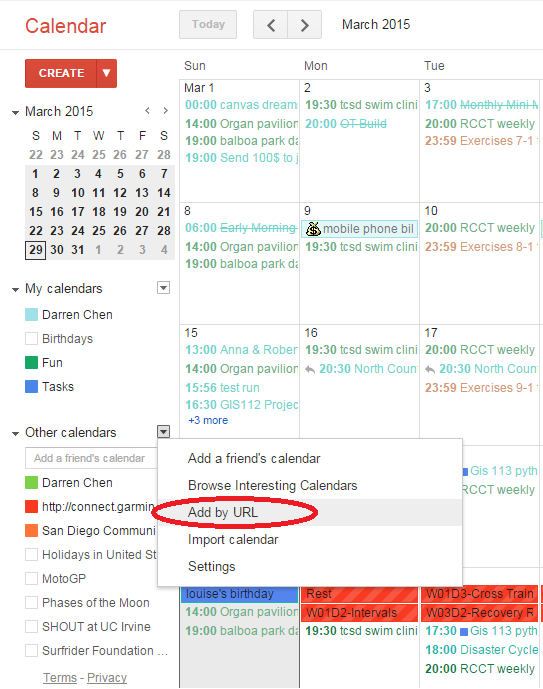 An Guide to Garmin Connect's Calendar to Google Calendar | Darren Chen
